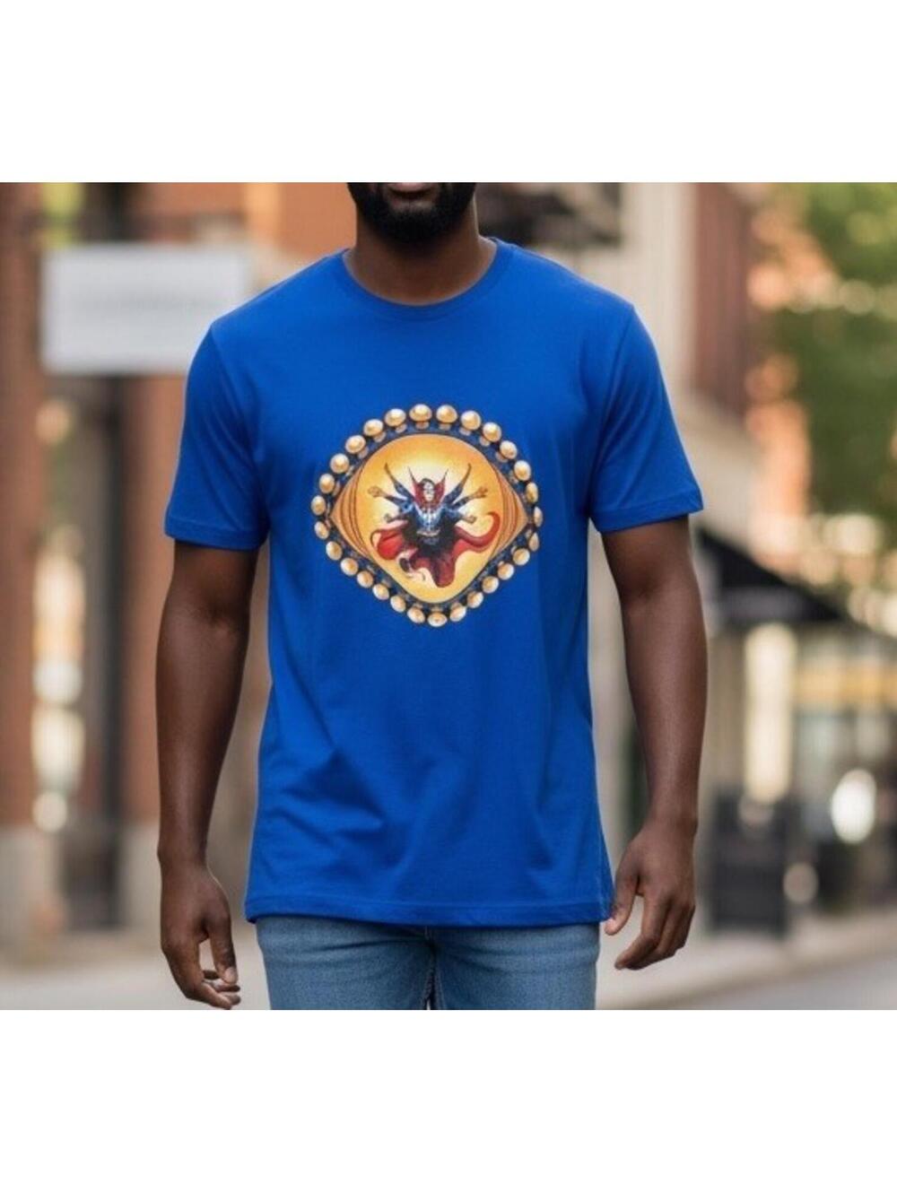 Marvel Dr Strange Men’s XL Blue Tshirt By Lootwear Exclusive. New. 100% Cotton.